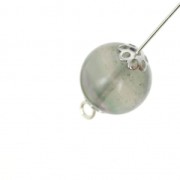 Filigree bead cup 6 mm Rhodium Tone x20