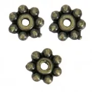 Metal spacer beads 5 mm Bronze Tone x20