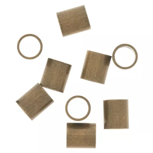 Crimp tubes 3.5x4 mm Bronze Tone x50