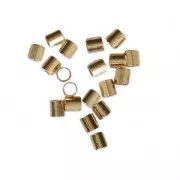 Crimp tubes 1.5x1.6 mm fine Gold plated x250