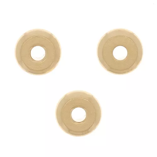 Heishi Spacer/connector rondelle beads 4x1.8 mm Gilded with fine 24K x20