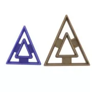 Set of 2 cookie cutters for polymer clay - Triangle