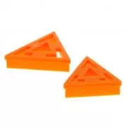 Set of 2 cookie cutters for polymer clay - Triangle