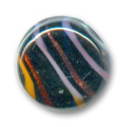 Striated puck 17mm Black/Purple x1