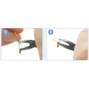 Double Quick Links connector 9.5x2.5 mm Fine silver plating x42