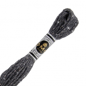 Embroidery Thread DMC Mouliné Etoile 617 Anthracite Grey (C3799) x8m
