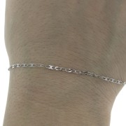 Stainless steel Half-flat mesh chain 3.4x1.75 mm x1 m