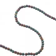 Bead Non-magnetic hematite rounds beads 2 mm Purple Iris Mat x40 cm