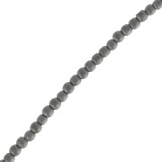 Bead Non-magnetic hematite rounds beads 2 mm Jet Hematite Mat x38 cm