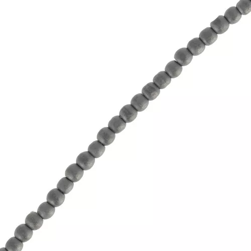 Bead Non-magnetic hematite rounds beads 2 mm Jet Hematite Mat x38 cm