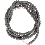 Bead Non-magnetic hematite rounds beads 2 mm Jet Hematite Mat x38 cm