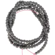 Bead Non-magnetic hematite rounds beads 2 mm Jet Hematite Mat x38 cm