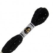 Embroidery Thread DMC Mouliné Etoile 617 Anthracite Grey (C3799) x8m