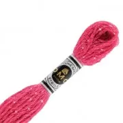 Embroidery Thread DMC Mouliné Etoile 617 Raspberry (C600) x8m