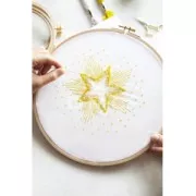 Embroidery Thread DMC Mouliné Etoile 617 Dark Green (C840) x8m