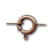 Springing clasp with tag 7mm Old Copper tone|raw }}