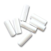 Preciosa Seed Beads, Tubes, 6.5x2 mm - Chalk White Sfinx, 20 g