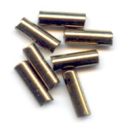 Preciosa Seed Beads, 6.5x2 mm Gold Bronze Tubes, 20 g