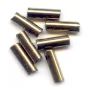 Preciosa Seed Beads, 6.5x2 mm Gold Bronze Tubes, 20 g