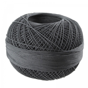 Cotton thread Lizbeth size 80 Charcoal n°606 x168m