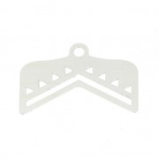 925 Sterling Silver Terminator for bead-weaving designed by Perles & Co 18 mm x1|raw }}