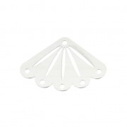 925 Sterling Silver Spacer for bead-weaving designed by Perles & Co 14x20 mm x1|raw }}