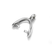 925 Sterling Silver Pendant Holder 10 mm x1|raw }}