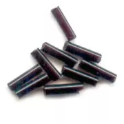Preciosa Seed Beads, 4x1 mm Jet, 20g tubes