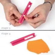 Stamp ruler alphabet for polymer clay x1