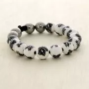 Plain color elastic cord for DIY creations 2 mm Grey x 1 m