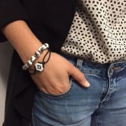 Plain color elastic cord for DIY creations 2 mm Green x 1 m