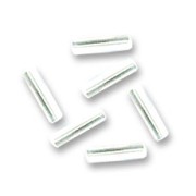 Preciosa Seed Beads, 4x1 mm Crystal Lustré Tubes, 20 g