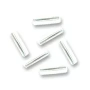 Preciosa Seed Beads, 4x1 mm Crystal Lustré Tubes, 20 g