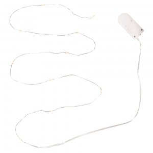 Light garland with 10 micro-LED bulbs to decorate - Transparent x1.2 m