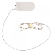 Light garland with 10 micro-LED bulbs to decorate - Transparent x1.2 m