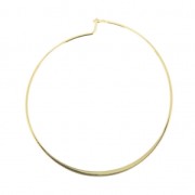 Brass round shape earring hoops to decorate 50 mm Light Gold Tone x2|raw }}