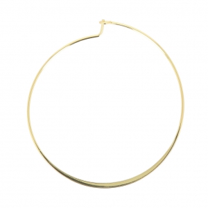 Brass round shape earring hoops to decorate 50 mm Light Gold Tone x2