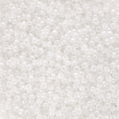 Miyuki Seed beads 15/0 528 - White Pearl Ceylon x8g
