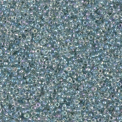 Miyuki Seed beads 15/0 263 - Sea Foam Lined Crystal AB x8g