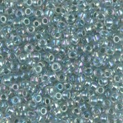 Miyuki Seed beads 8/0 263 - Sea Foam Lined Crystal AB x8g|raw }}