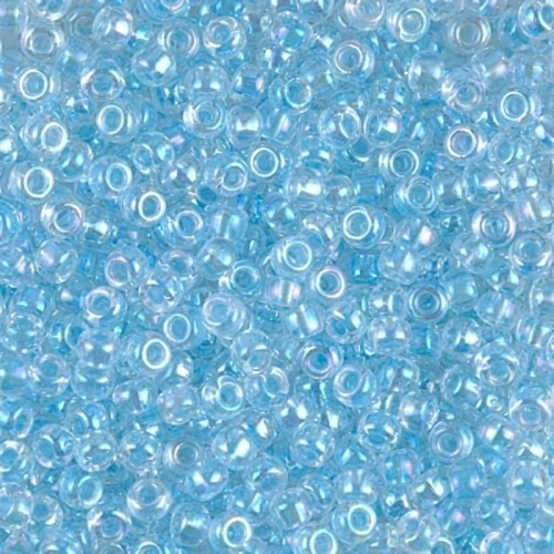 Miyuki Seed beads 8/0 269 - Glacier Blue Lined Crystal AB x8g