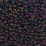 Miyuki Seed beads 8/0 454 - Metallic Dark Plum Iris x8g|raw }}