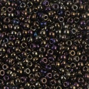 Miyuki 8/0 Seed Beads 458 - Brown Iris Metallic x8g