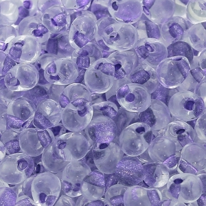 Miyuki Fringe beads 3.4 mm DPF40 - Sparkling Purple Lined Crystal x8g
