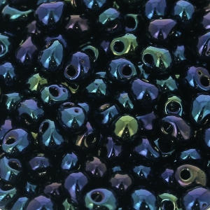 Miyuki Fringe beads 3.4mm DP452 - Metallic Dark Blue Iris x8g