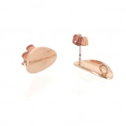 Oval Earstuds with 1 loop to decorate 18x9 mm Rose Gold Tone x2|raw }}