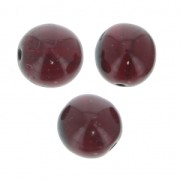 Round glass beads 8 mm Garnet x20|raw }}