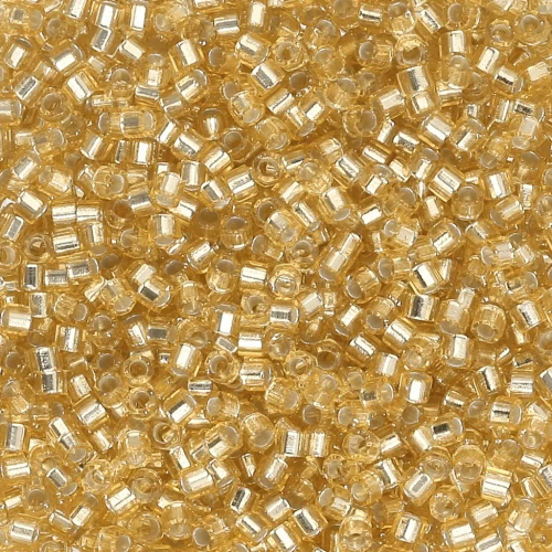 Miyuki Delica 11/0 Hex Cut DBC0042 - Gold Silver Lined
