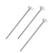 Soft head pins 20x0,8 fine silver plating x10|raw }}
