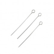 925 Sterling Silver Eye pins 25x0.5 mm x10